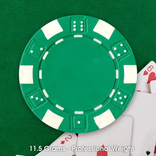 Vista 5 de CHH Juego de fichas estilo dados Poker Casino (100 piezas), 0.41 oz