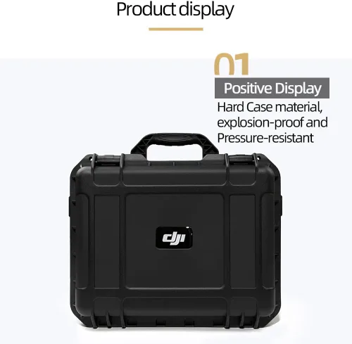 Vista 2 de Coyktonty - Funda rígida impermeable para DJI Air 3 Drone (para controlador DJI RC2/RC-N2) totalmente protectora, a prueba de polvo, a prueba