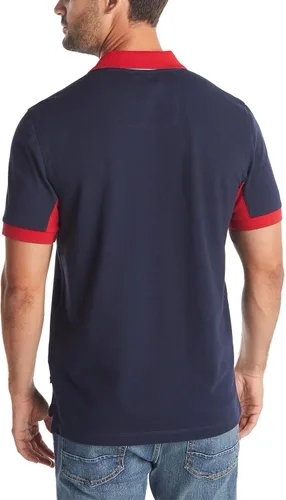 Vista 3 de Nautica - Camiseta estilo polo para hombre, de manga corta, ajuste clásico