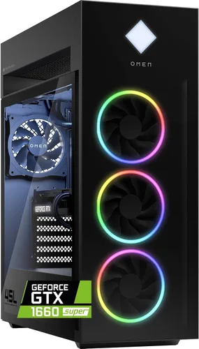 Vista 10 de Omen by HP Obelisk - Computadora de escritorio para juegos, procesador Intel Core i9-9900K de 9ª generación, NVIDIA GeForce RTX 2080 SUPER 8 GB