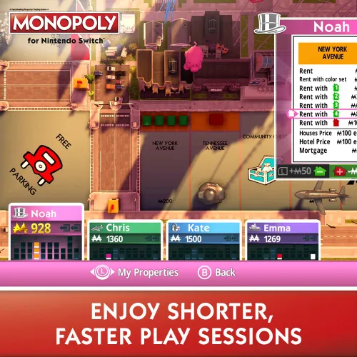Vista 5 de NSW MONOPOLY FOR NINTENDO SWITCH (US) video game video game