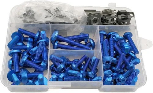 Vista 9 de Bodywork Kits Motorcycle Fairing Bolt Nuts Kit Body Fastener Screws for FZ6R MT01 MT03 MT25 MT125 FZ8 TDM 900 MT125 YZF R15 XT660 Parts