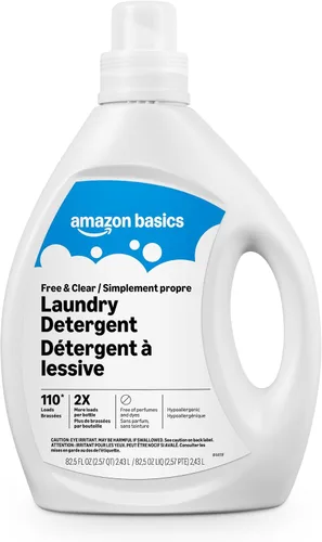 Vista 7 de Amazon Basics - Detergente líquido concentrado para ropa, Clean Linen, 110 cargas, 82.5 onzas líquidas, el embalaje puede variar