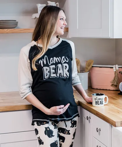 Vista 4 de Lazy One Leggings y camisetas para mujer, pijamas separados, ropa de descanso acogedora para mujer