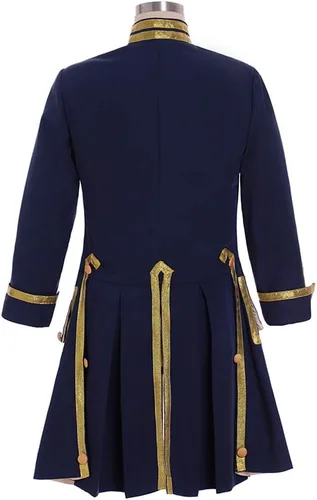 Vista 2 de Traje de uniforme militar colonial medieval del siglo XVIII para hombre