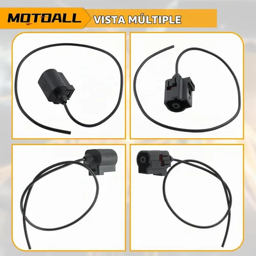 Vista 5 de MOTOALL Conector de sensor de presión de aceite con coleta 1J0 973 081 para Audi para Volkswagen 98-2016