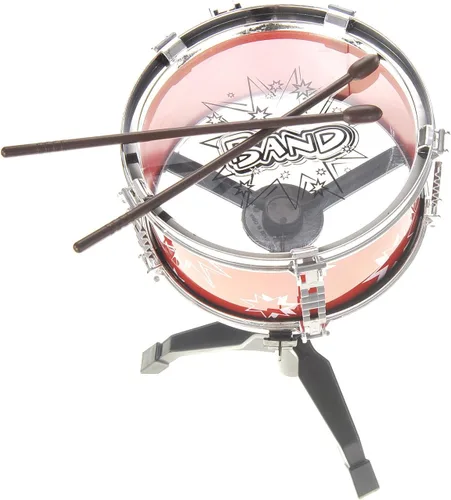 Vista 8 de PowerTRC Juego de instrumentos de batería musical Tambor de juguete para niños El juego incluye 6 baterías, platillo, silla, pedal de patada