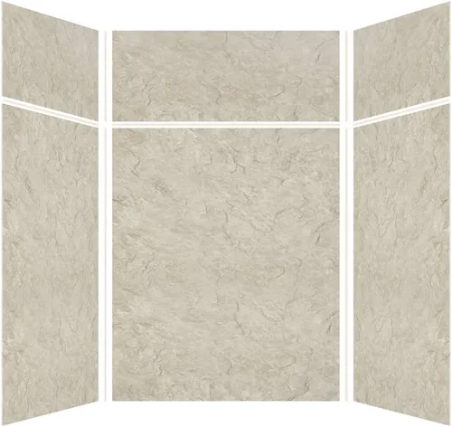Vista 40 de Transolid EWKX363696-41 Expressions - Kit de pared de ducha de 6 paneles con extensión, 36 pulgadas de largo x 36 pulgadas de ancho x 96 pulgadas