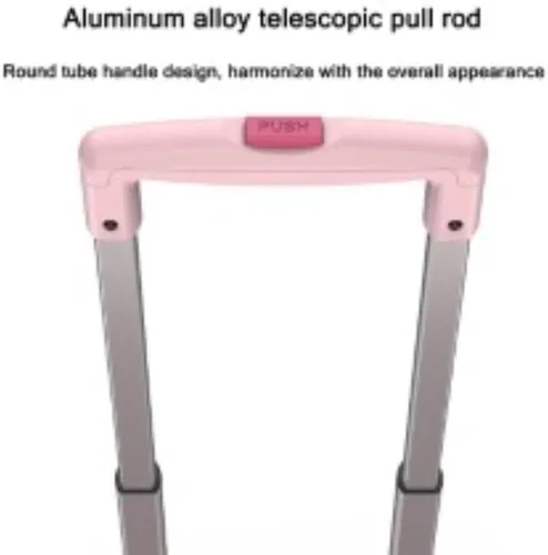 Vista 5 de Carrito de compras plegable con ruedas, capacidad de 45L, ruedas para subir escaleras, mango telescópico, blanco, 65L