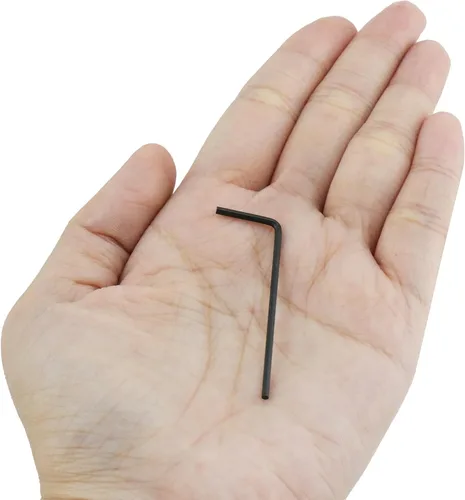 Vista 4 de MY MIRONEY 1.5mm Metric Hex Key Wrench Black L-shape Flat Head Hexagonal Wrench Repairing Tool Pack of 20
