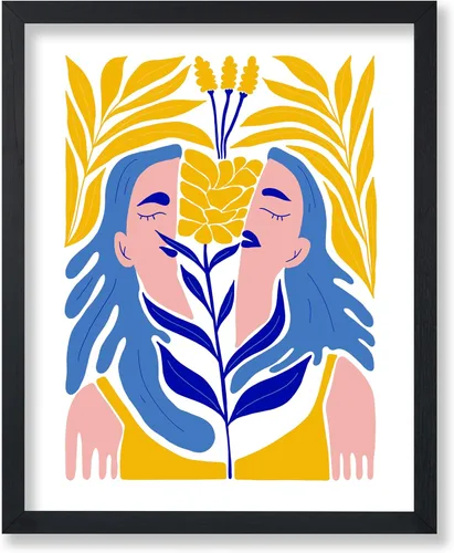 Vista 27 de Poster Master Póster de gato – Estampado floral retro – Arte de flores – Arte colorido de gato – Arte bohemio chic – Arte abstracto genial – Arte