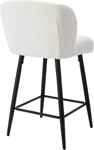 Vista 6 de RIVOVA Taburetes de bar de 26 pulgadas de altura de mostrador con respaldo, juego de 2 taburetes de bar modernos para encimera de cocina, taburetes