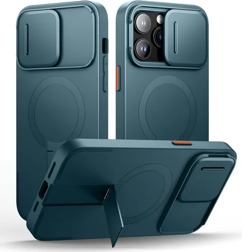 Vista 61 de SURITCH Funda para iPhone Air con cubierta de control de cámara, funda deslizante para cámara y soporte ajustable, compatible con MagSafe, a prueba