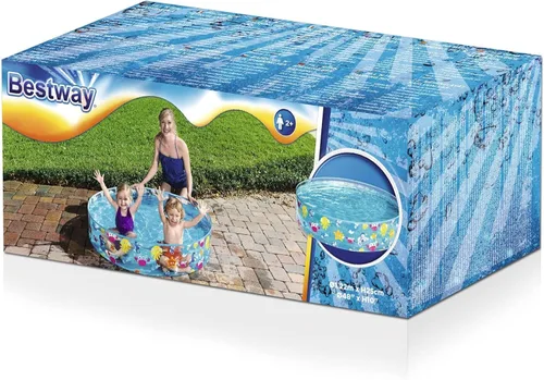 Vista 10 de Bestway Φ48 x H10/Φ1.72.2 ft x H25cm Aquatic Fill 'n Fun Play Pool