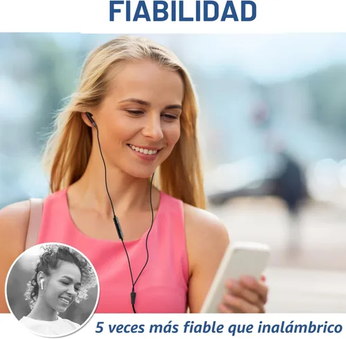 Vista 8 de LUDOS FEROX - Auriculares intraurales con cable, auriculares con micrófono, aislamiento de ruido con cable para auriculares Jack de 0.138 pulgadas