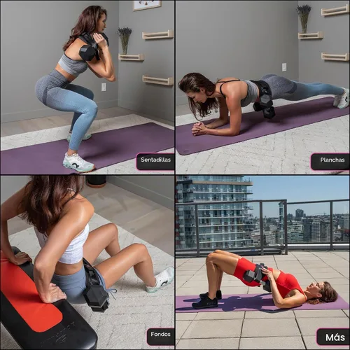 Vista 4 de Cinturón de empuje de cadera para ejercicio, entrenador de glúteos para entrenamientos en casa con acolchado extra, cinturón de empuje de cadera