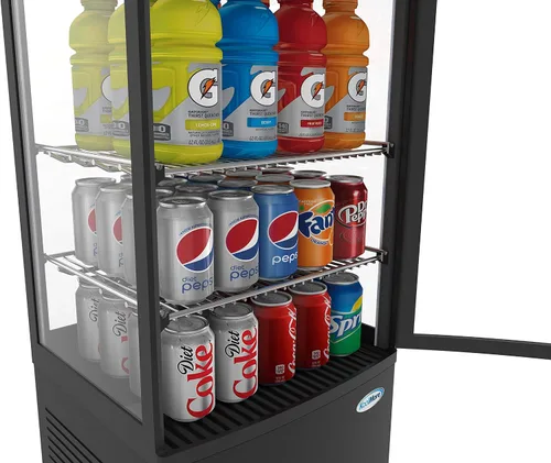 Vista 8 de KoolMore Refrigerador de pantalla CDCU-3C-BK, negro, 3 pies cúbicos