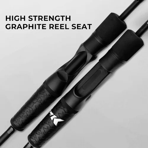 Vista 5 de KastKing Crixus Fishing Rods,IM6 Graphite Spinning Rod & Casting Rod W/Zirconium Oxide Ring Stainless Steel Guides, SuperPolymer Handle