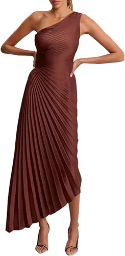 Vista 2 de Vestidos de gran tamaño para mujer, vestidos casuales con hombros descubiertos, vestidos ajustados adecuados para todas las ocasiones