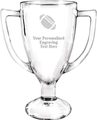 Vista 13 de Crown Awards Premio de taza de vidrio con su texto, trofeo de vidrio personalizado grabado personalizado de 7 pulgadas 38 Personalizado