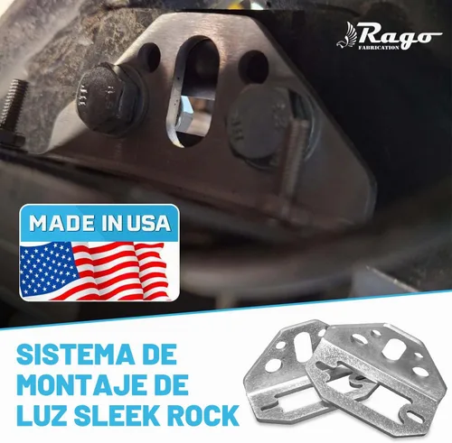 Vista 5 de Rago Rock Light Mount compatible con Baja Designs Rock Lights Aluminio