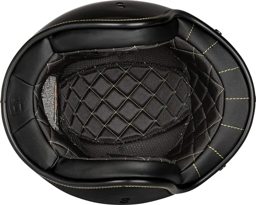 Vista 3 de .38 Casco retro NEGRO MATE XL