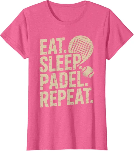Vista 95 de Camiseta Eat Sleep Padel Repeat Padel Jugador de Tenis