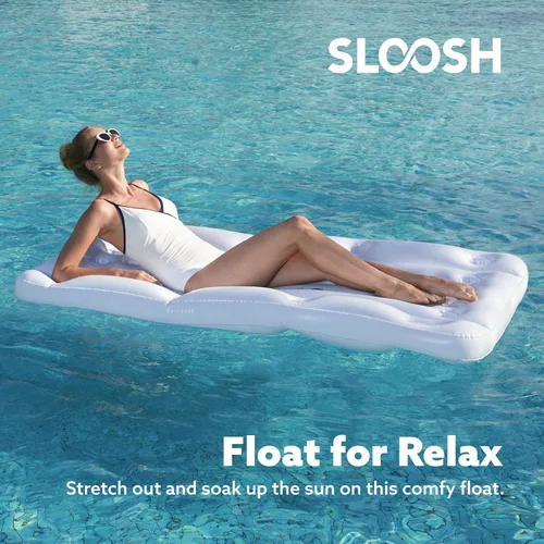 Vista 5 de SLOOSH Juego de juguetes de piscina, juego de lanzamiento de pong, juguetes de agua para adultos y niños, juegos familiares, flotadores inflables