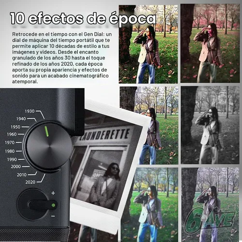 Vista 7 de FUJIFILM instax mini Evo Cinema Hybrid - Paquete de cámara instantánea, impresora de cámara 3 en 1 con Bluetooth + Gen Dial para 10 efectos