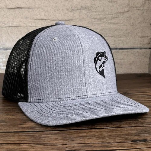 Vista 28 de Sombreros de pez lubino para hombres y mujeres, regalos de pesca con mosca, gorra de béisbol para papá
