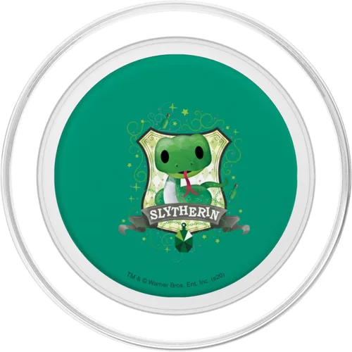 Vista 2 de Harry Potter Acuarela Slytherin Crest PopSockets MagSafe PopGrip para iPhone