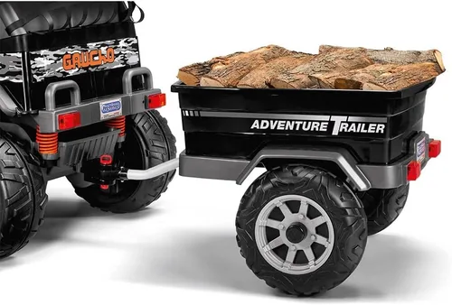 Vista 3 de Peg Perego Adventure Trailer Ride On, negro