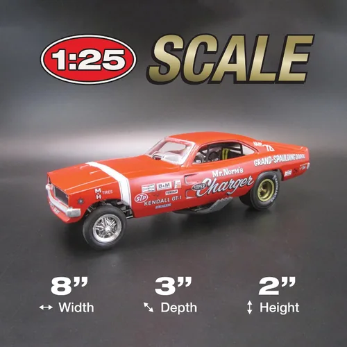 Vista 4 de Polar Lights Mr. Norm 1969 Dodge Charger Funny Car Kit de modelo a escala 1:25