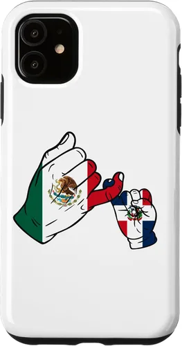 Vista 5 de iPhone 15 Parent and child Mexico and Dominican Republic family Case