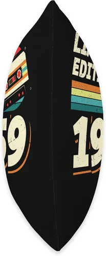 Vista 2 de Retro Limited Edition 1959 Cassette Tape 65th Birthday Throw Pillow