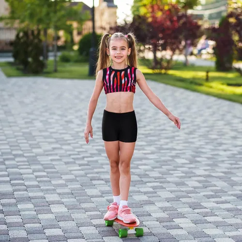 Vista 5 de Ruisita Paquete de 5 pantalones cortos de baile para niñas