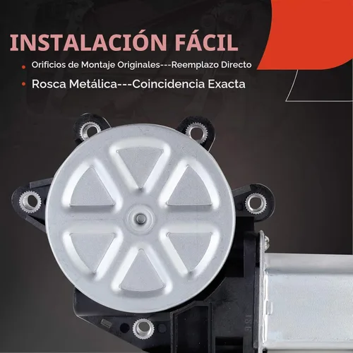 Vista 6 de A-Premium Motor Elevalunas Eléctrico Lado del Pasajero Trasero, con Enchufe de 2 Pines