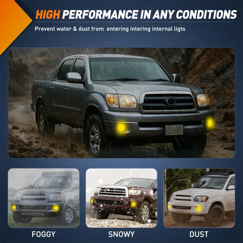 Vista 8 de Nilight Conjunto de luces antiniebla Compatible con 2001 2002 2003 2004 2005 2006 2007 Toyota Sequoia 2000-2006 Tundra