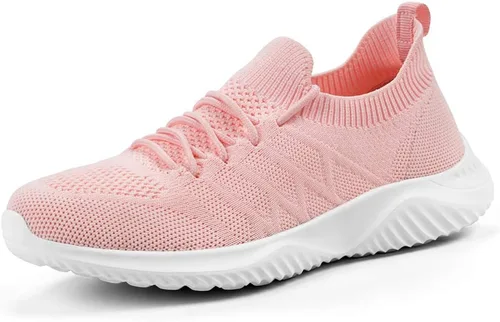 Vista 10 de Akk Zapatos de Tenis para Caminar para Mujeres - Zapatillas Casuales Ligeras con Espuma Viscoelástica Sin Cordones para Gimnasio Trabajo Viaje