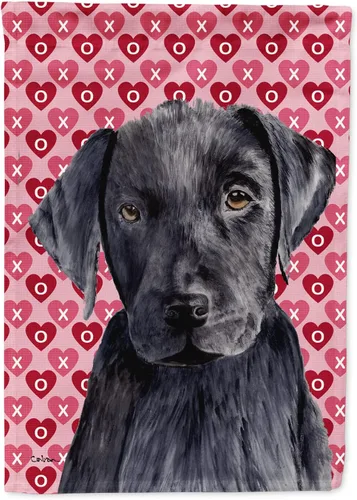Vista 16 de Caroline's Treasures SS4484GF Bandera de jardín con diseño de bulldog inglés y corazones para el Día de San Valentín, bandera decorativa para patio