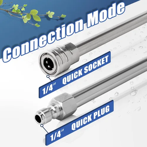 Vista 2 de RIDGE WASHER Extensión de varita para lavadora a presión, lanza de repuesto para lavadora a presión de 120 pulgadas, varita extensora para lavadora