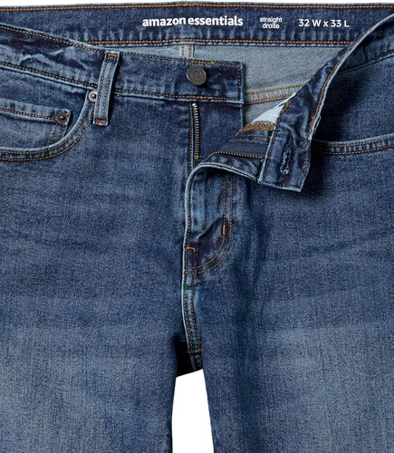 Vista 6 de Tienda Essentials Jeans elásticos de corte recto para hombre