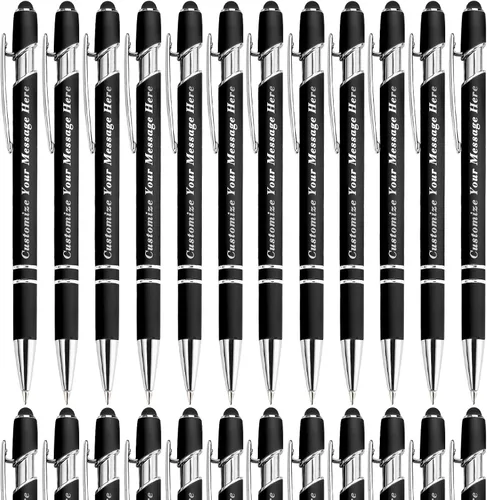 Vista 32 de Bolígrafos personalizados con lápiz capacitivo, bolígrafos grabados personalizados, impresos con tu logotipo o mensaje para Navidad, graduación