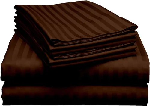 Vista 11 de Mattress-Homes Juego de sábanas tamaño Queen de 6 piezas, colección Hotel Luxury, 100% algodón egipcio, sábana bajera ajustable de 18 pulgadas