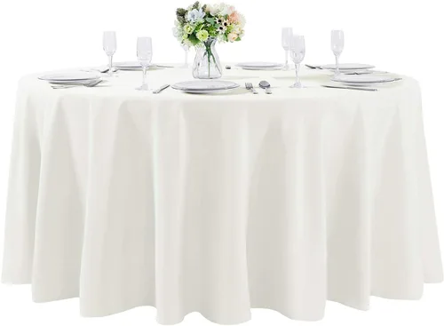Vista 36 de Mantel rectangular de tela de poliéster lavable de 60 x 120 pulgadas, para decoración de bodas, fiestas, comedores, banquetes