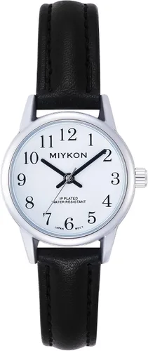 Vista 14 de Miykon Dainty Minimalist Dress Watches for Women – Small Easy Reader Analog Watch with Genuine Leather Strap and Second Hand – Japanese Quartz