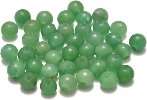 Vista 24 de AD Beads Cuentas de gema natural de 8 mm redondas sueltas con gran agujero de 2,5 mm, 40 piezas (turquesa africana)