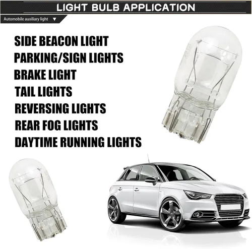 Vista 4 de gunhunt Automobive T20 1891/7443 - Bombilla de freno de doble alambre, 12 V, 21/5 W, luz trasera de señal de giro ultrabrillante, indicador DRL