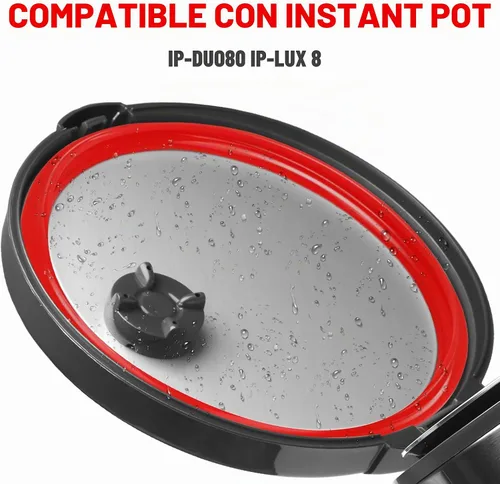 Vista 2 de Mocoosy Paquete de 3 anillos de sellado de silicona para olla instantánea de 8 cuartos de galón, junta de repuesto de 8 cuartos de galón, sin BPA