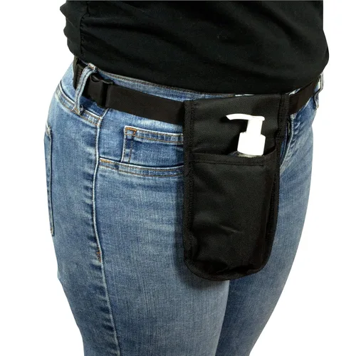 Vista 4 de Paquete de 10 fundas para botella de masaje individual Rapport con botella blanca de 8 onzas y bomba para lociones y aceites. El accesorio esencial